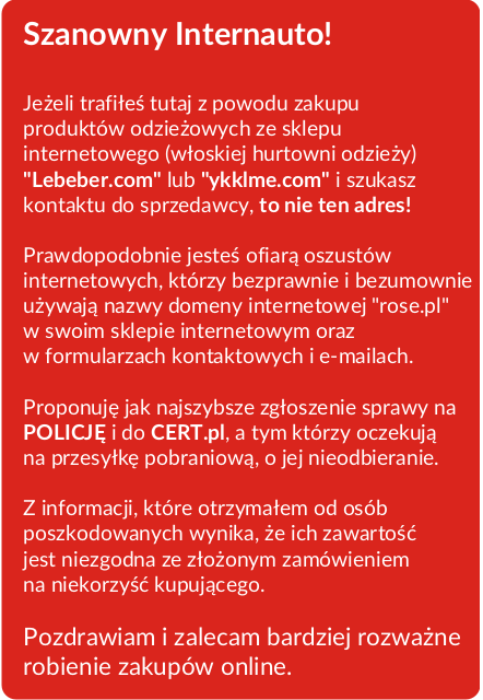 uwaga na oszustów